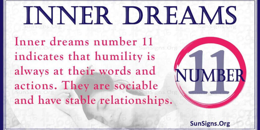 Numerology Inner Dreams Number 11: Outstanding Humility - SunSigns.Org