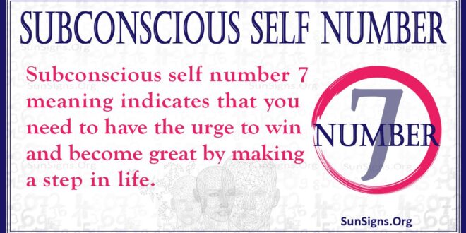 Subconscious Self Number 7