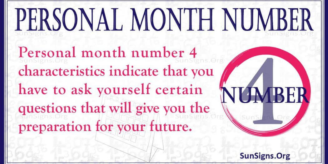 Numerology Personal Month Number 4 Position Yourself Well