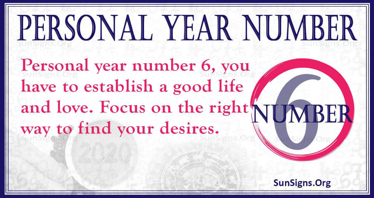Numerology Personal Year Number 6 Being Ready