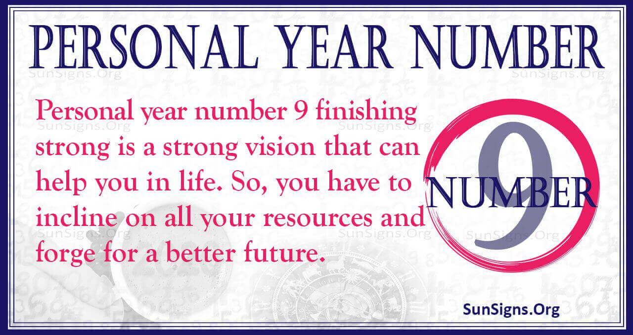 Numerology Personal Year Number 9 Completion Time