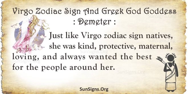 demeter virgo zodiac sign