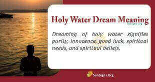 Holy Water Dream Meaning