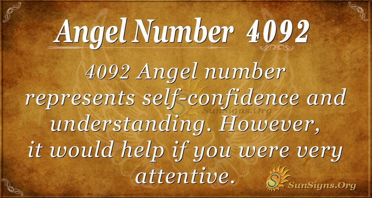 angel number 4092