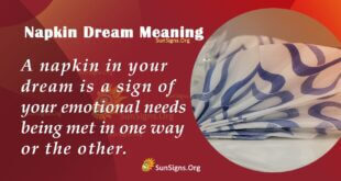 Napkin Dream Meaning