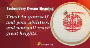 Embroidery Dream Meaning