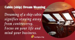 Cabin (Ship) Dream Meaning