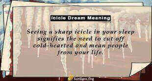 Icicle Dream Meaning