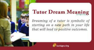 Tutor Dream Meaning