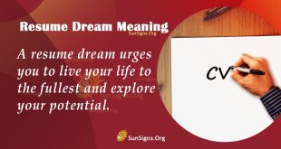 Resume Dream Meaning