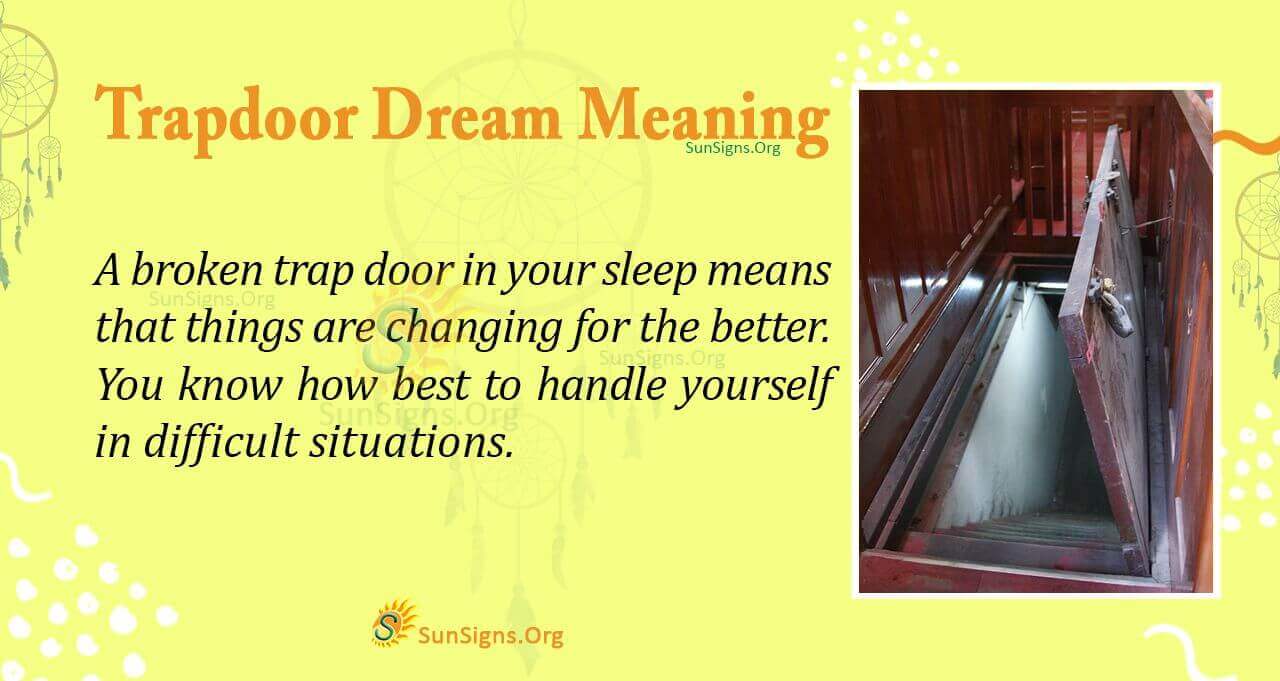 Dream About A Trap Door Meaning, Interpretation And Symbolism