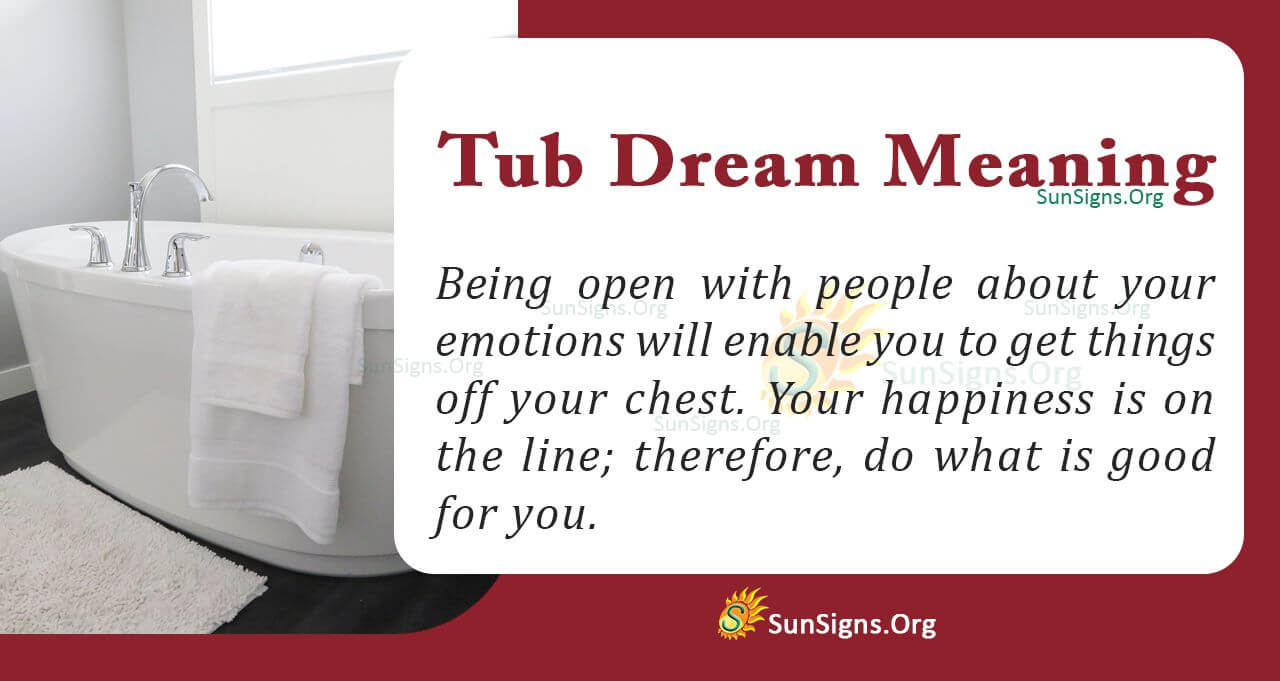 Seeing a Tub in Your Dream - Meaning, Interpretation and Symbolism ...