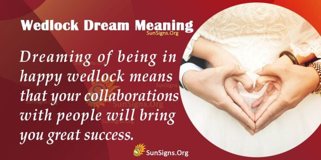 Wedlock Dream Meaning