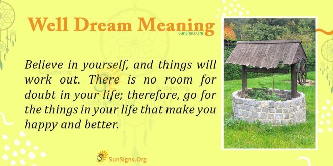 Well Dream Meaning