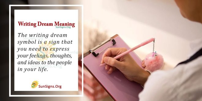 Writing Dream Meaning