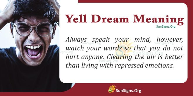 Yell Dream Meaning