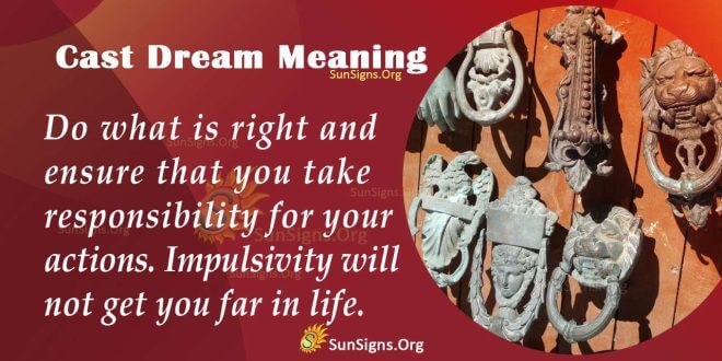 Cast Dream Meaning