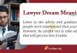 lawyer dream meaning