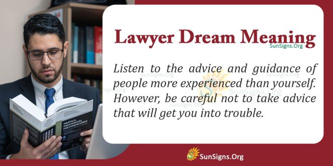 lawyer dream meaning