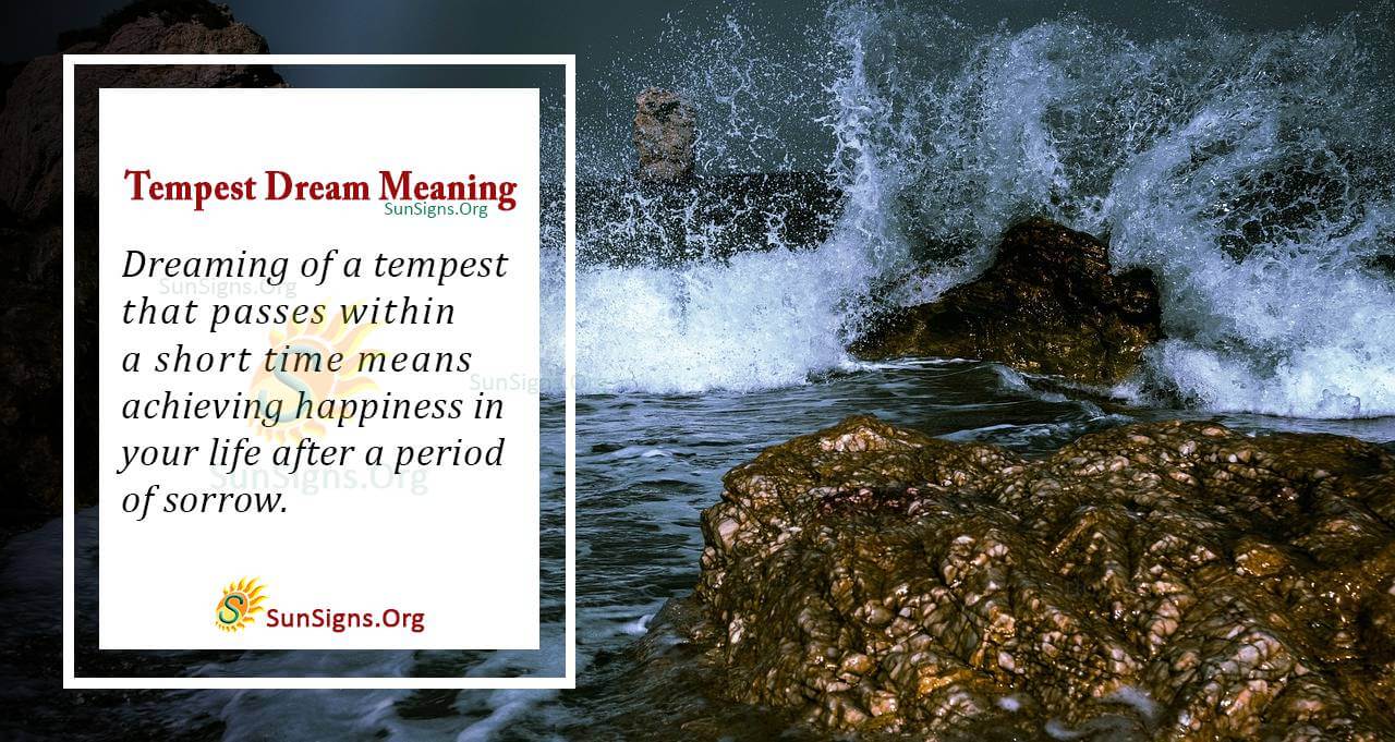 What Does A Tempest Mean In Your Dream Interpretation And Symbolism 