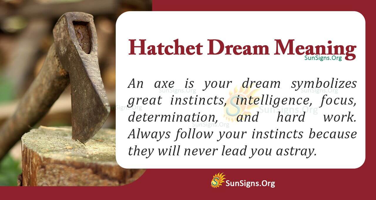 Dreaming Of A Hatchet Or Axe - Meaning, Interpretation And Symbolism