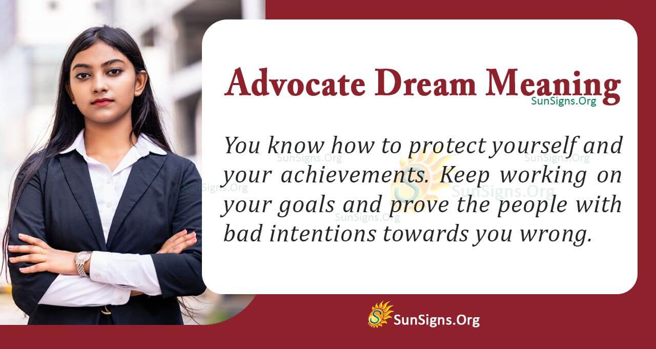 What Does an Advocate Dream Mean? Interpretation and Symbolism ...