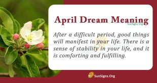 April Dream Meaning