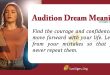 Audition Dream Meaning