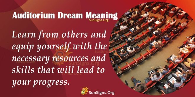Auditorium Dream Meaning