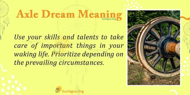 Axle Dream Meaning