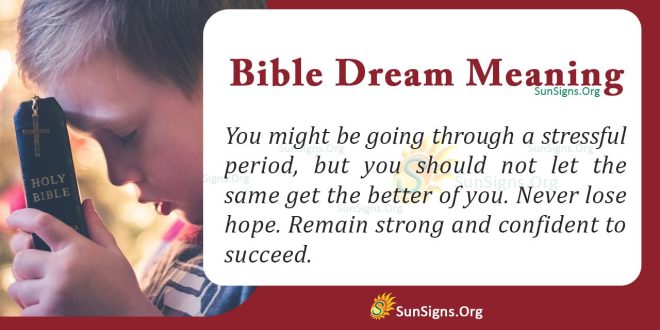 Bible Dream Meaning