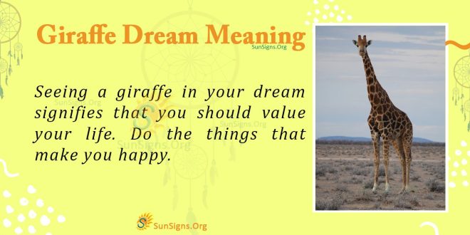Giraffe Dream Meaning