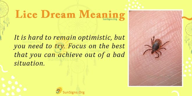 Lice Dream Meaning