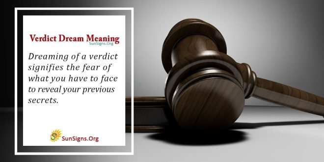 Verdict Dream Meaning