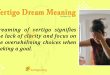 Vertigo Dream Meaning