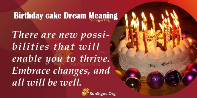 Birthday Cake Dream Meaning