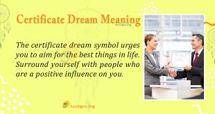 Certificate Dream Meaning