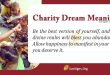 Charity Dream Meaning