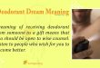 Deodorant Dream Meaning