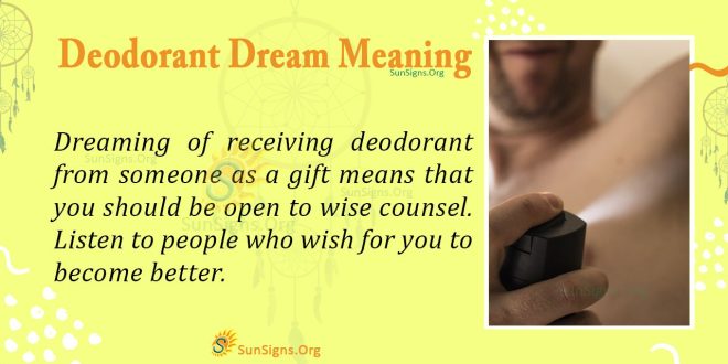 Deodorant Dream Meaning