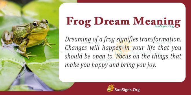 Frog Dream Meaning