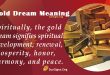 Gold Dream Meaning