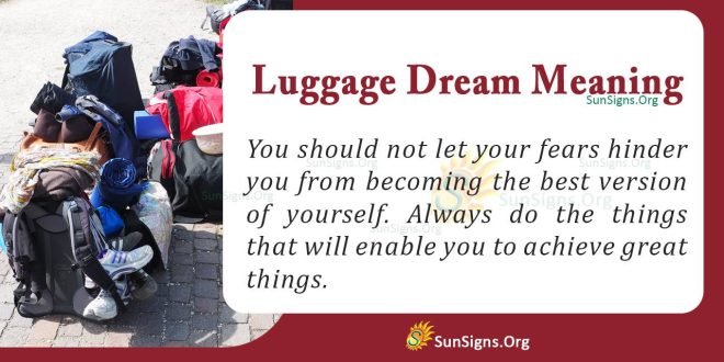 Luggage Dream Meaning