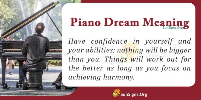 Piano Dream Meaning