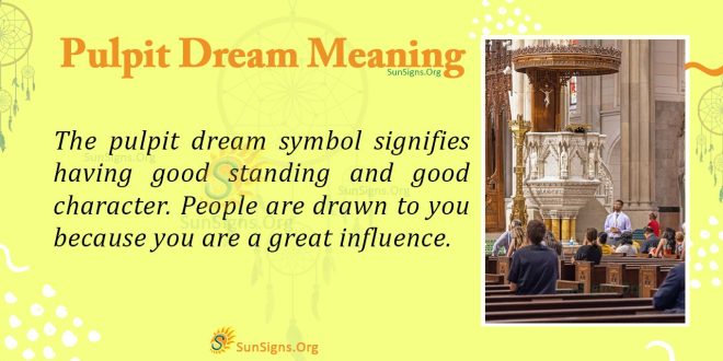 Pulpit Dream Meaning