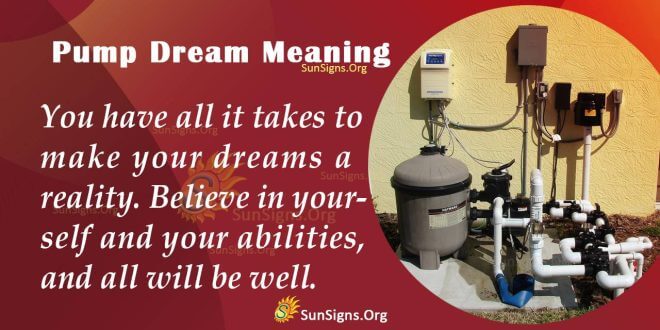 Pump Dream Meaning