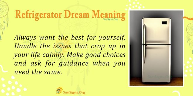 Refrigerator Dream Meaning