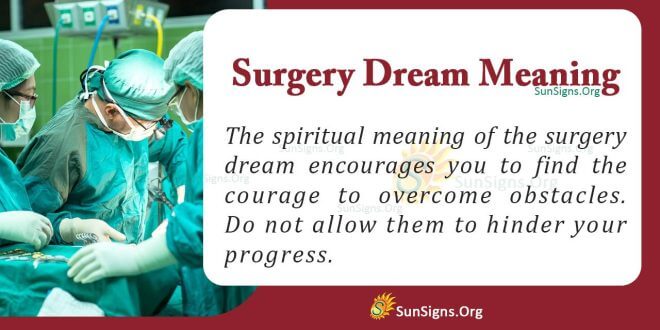 Surgery Dream Meaning