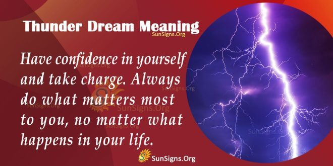 Thunder Dream Meaning