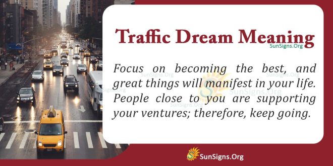 Traffic Dream Meaning